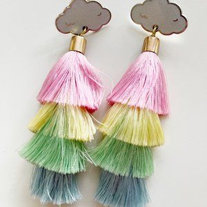 Rainbow Tassel Earrings